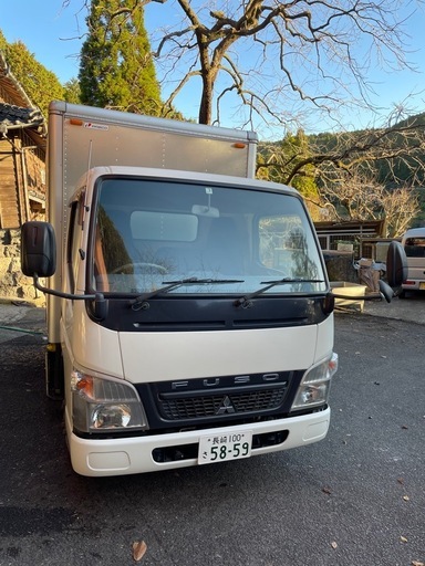 三菱　キャンター　トラック　箱車　アルミ　パワーゲート付