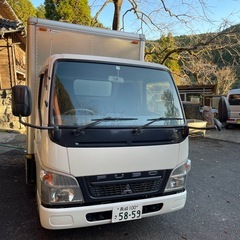 三菱　キャンター　トラック　箱車　アルミ　パワーゲート付の画像