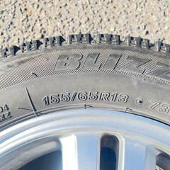アルミホイール　スタッドレスタイヤ155/65/R13　の画像
