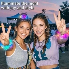 光るシュシュ2個で500円★新品・未使用品の画像