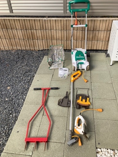 Makitaマキタ RYOBIリョービ 芝刈り機 ポールバリカン　セット