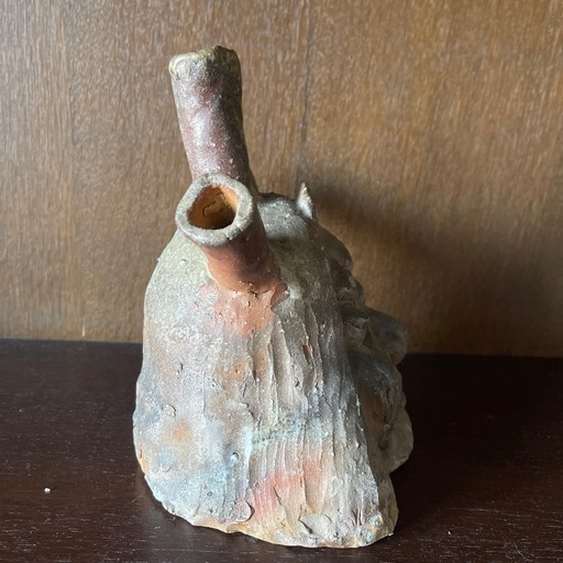 創作品　登窯　平将門　置物　陶器製