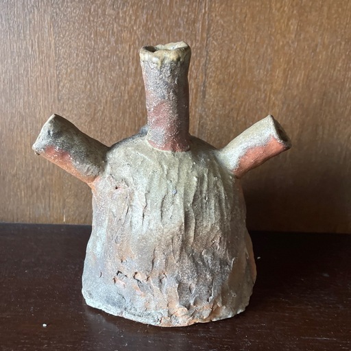 創作品　登窯　平将門　置物　陶器製