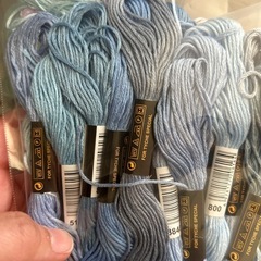 刺繍糸　刺繍枠の画像