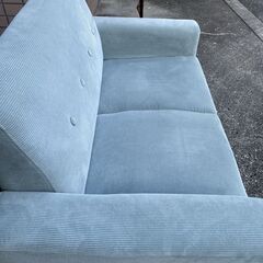  M776 コーデュロイ 天然木 2人掛け ソファ ローソファ  幅130cmの画像