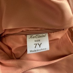 キッズドレス 120-130 ピンク 発表会 コンクール 結婚式 リボン パールの画像