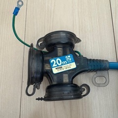 ハタヤ　防雨型２Ｐ接地付延長コード　２０ｍ　グレーブルー FX-203K-Bの画像