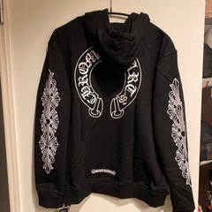 新品　CHホースシューパーカー ロゴzipパーカー 並行輸入品  ブラック Ｌサイズ　ノーブランド品の画像