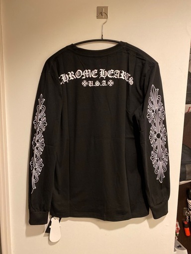 新品 CHロングTシャツ 長袖　カットソー TYPEｰH ホースシュー ブラック　ノーブランド品