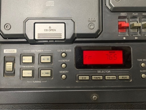 Panasonic RIDDIMVOX RX-PA7 CDラジカセ（CD音飛び＋巻き戻し遅い＋ボリューム微調整効きにくい・ジャンク寄り