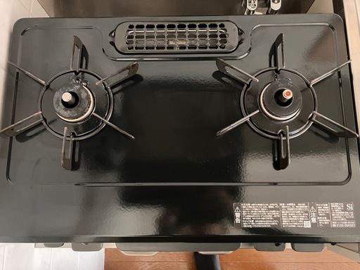 リンナイ ガスコンロ RTE597BKR 美品 グリル未使用
