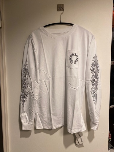 新品 CHロングTシャツ 長袖　カットソー TYPEｰF ホースシュー ホワイト  Ｌサイズ　ノーブランド品　9点セット