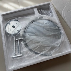 【新品未使用】両面壁掛け化粧鏡　等倍×10倍の画像