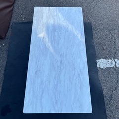 ニトリ　センターテーブル 大理石柄 ホワイトの画像