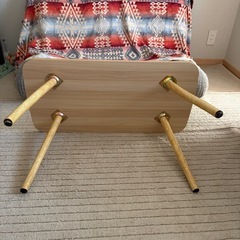 木目調　ローテーブルの画像