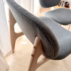 2脚セットダイニングチェア   ロータイプNITORIニトリ1人掛けリラックスワイドの画像