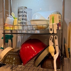 ステンレス　シンク上水切りラック　★定価1万円程の画像