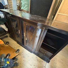 武冨家具　ガラス飾り棚の画像