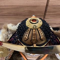 【格安】鈴甲子雄山作　伊達政宗公兜　五月人形　の画像