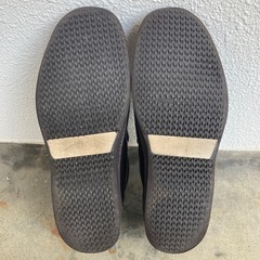 ブーツ スリッポン モカシン レザー ブラウン DAKS 26.5の画像