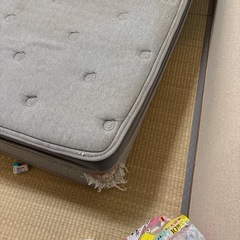 【0円】セミダブル マットレス 引き取り限定（猫の爪とぎ跡あり）
の画像