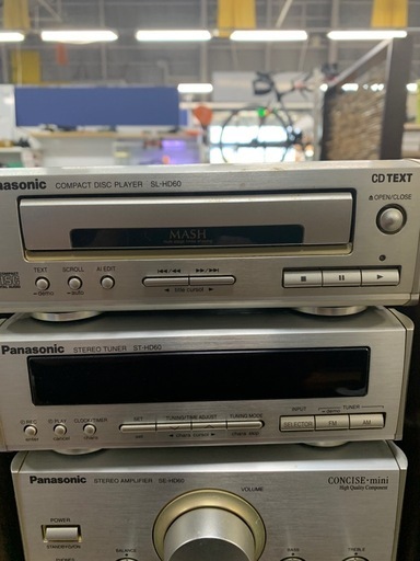 Panasonic CONCISE-mini ミニコンポ　スピーカーセット　リモコン付き
