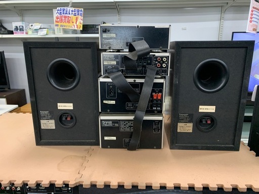Panasonic CONCISE-mini ミニコンポ　スピーカーセット　リモコン付き