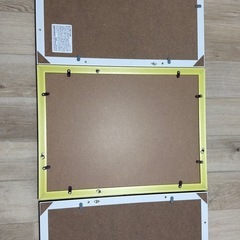 【3枚セット】ナカバヤシ A3 軽量額縁（賞状・大賞判）金ケシ スタンド付き額縁の画像