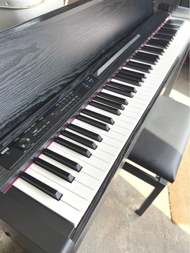 札幌引取り歓迎 18年製 KORG コルグ デジタルピアノ 電子ピアノ LP-380-BK 88鍵盤 アンプ/スピーカー搭載 椅子付き