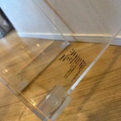 未使用品　クリア　お風呂の椅子の画像