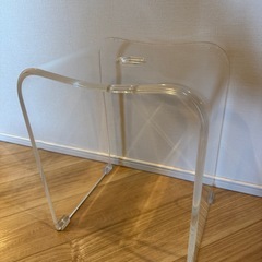 未使用品　クリア　お風呂の椅子の画像