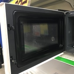 ジャングルジャングル貝塚店　電子レンジ　エーステージ　2021年製　横開き　フラットタイプ　50／60Hz ヘルツフリー　白　ホワイト　キッチンサポート　単機能電子レンジ　チャイルドロック　3段階出力　中古　貝塚市　二色浜の画像