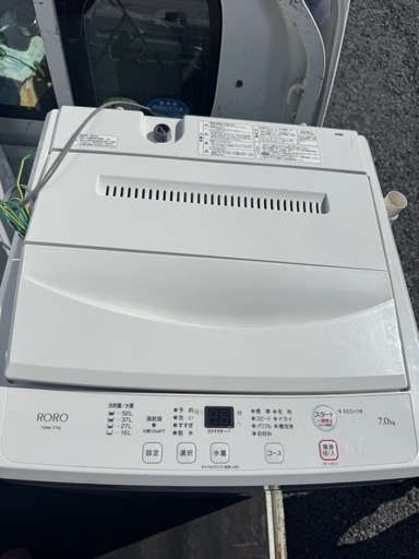 洗濯機 7キロ　一人暮らし　家電　YWM-T70L