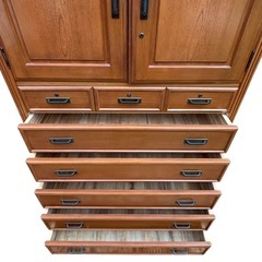 高級和タンス 整理タンス 箪笥 幅108cm 高180cm 大容量収納の画像