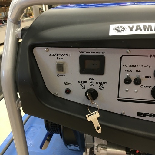 【中古】【店頭引取限定】　ｽﾀﾝﾀﾞｰﾄﾞ発電機 YAMAHA EF6000TE 4ｻｲｸﾙ 100V/200V　稼働時間2ｈ　253