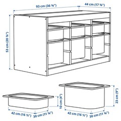 IKEA トロファスト　おもちゃ箱の画像