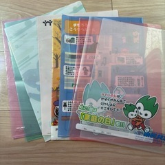 クリアファイル　透明　30枚　　イラスト、カラー9枚の画像