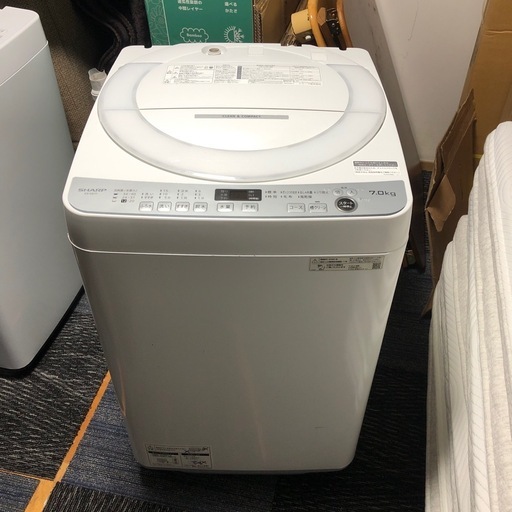 2022年製　SHARP  全自動電気洗濯機　7.0kg  ES-GE7F-W  ST