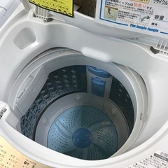 ジャングルジャングル貝塚店　洗濯機　東芝　2021年製　5.0kg 上開き　縦型　白　ホワイト　浸透パワフル洗浄　部屋干しモード　からみますセンサー　温度センサー　全自動洗濯機　送風　簡易乾燥　カビ取り機能　ほぐし脱水　中古　貝塚市　二色浜の画像