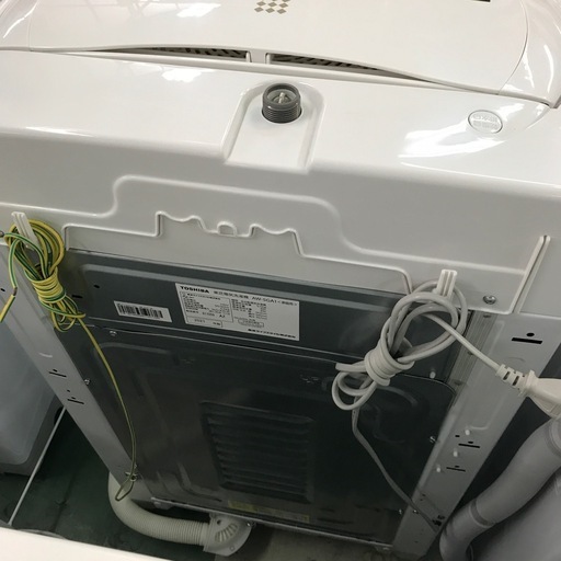 ジャングルジャングル貝塚店　洗濯機　東芝　2021年製　5.0kg 上開き　縦型　白　ホワイト　浸透パワフル洗浄　部屋干しモード　から