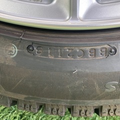 ブリヂストン VRX2 235/45R18 スタッドレス アルミホイール付 18×8J +45 PCD114.3 5穴 2018年製の画像