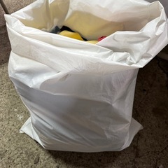 布50リットルの袋に一杯の画像