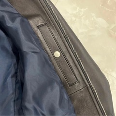 ユナイテッドアローズ シングル 羊革　レザー　ライダース　黒　Mサイズの画像