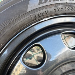 スペーシアギア純正アルミホイール+タイヤ4本セットの画像