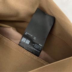 美品 メンズ ユニクロ ステンカラーコート M ブラウン 春服 秋服 冬服の画像