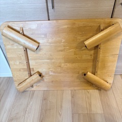 木製ダイニングテーブル 4人用 ナチュラルの画像