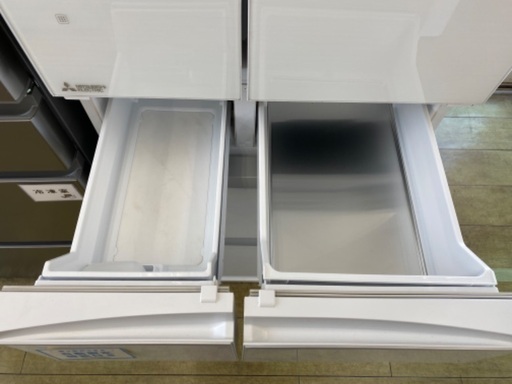 安心の1年保証】三菱 MITSUBISHI 6ドア冷蔵庫 MR-WX47LH-W1 2023年製