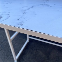 大理石調　キッチン・スチールラックの画像