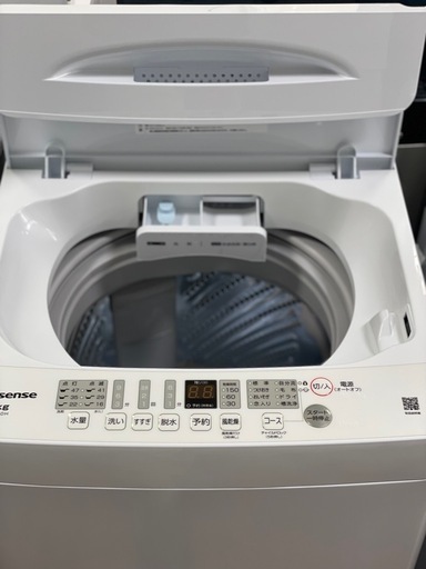 送料・設置込み可?表示価格より10%OFF?洗濯機　6kg  Hisense 2024年【分解クリーニング済み】