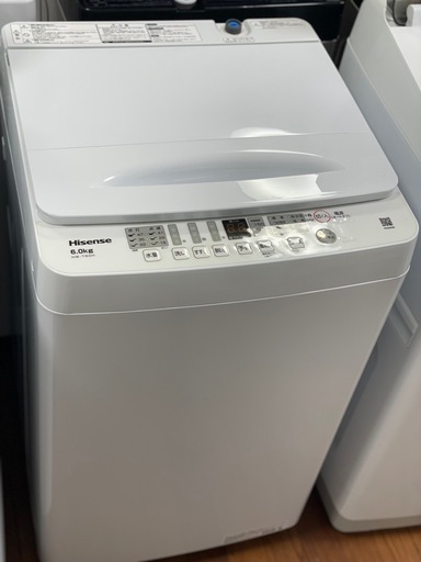 送料・設置込み可?表示価格より10%OFF?洗濯機　6kg  Hisense 2024年【分解クリーニング済み】